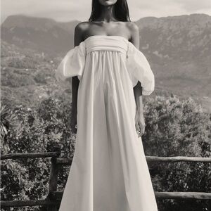 Caroline Constas EMILIA RUCHED EMPIRE MAXI DRESS